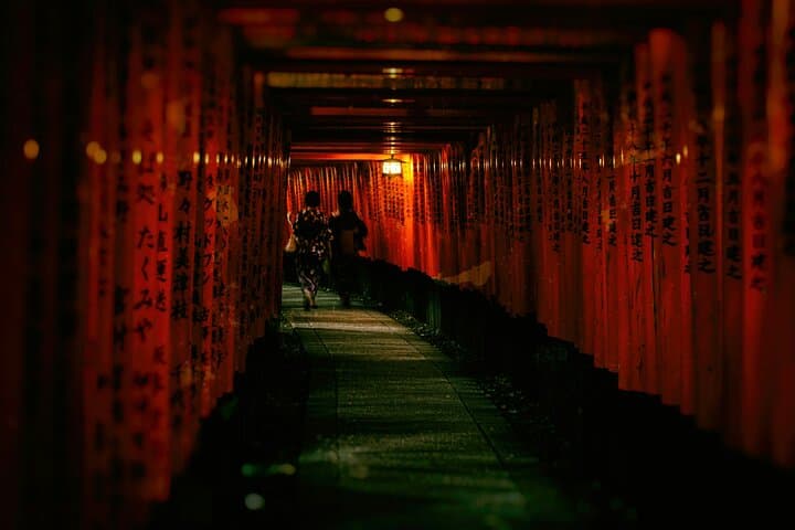 Fushimi-Inari Night Walking Tour: Lantern-Lit Torii Gates & Evening Shrine Experience photo 2