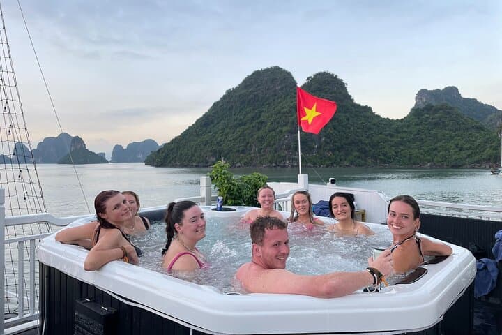 Oasis Bay Party Cruise: Overnight Halong Bay Adventure with Kayaks & Trampoline photo 2