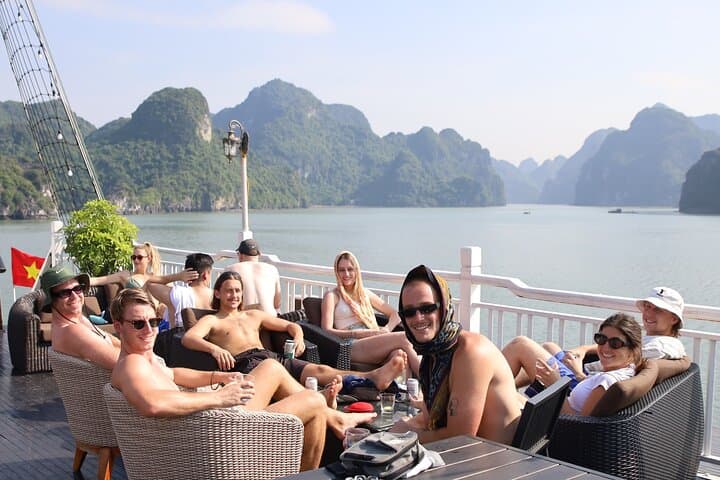 Oasis Bay Party Cruise: Overnight Halong Bay Adventure with Kayaks & Trampoline photo 3