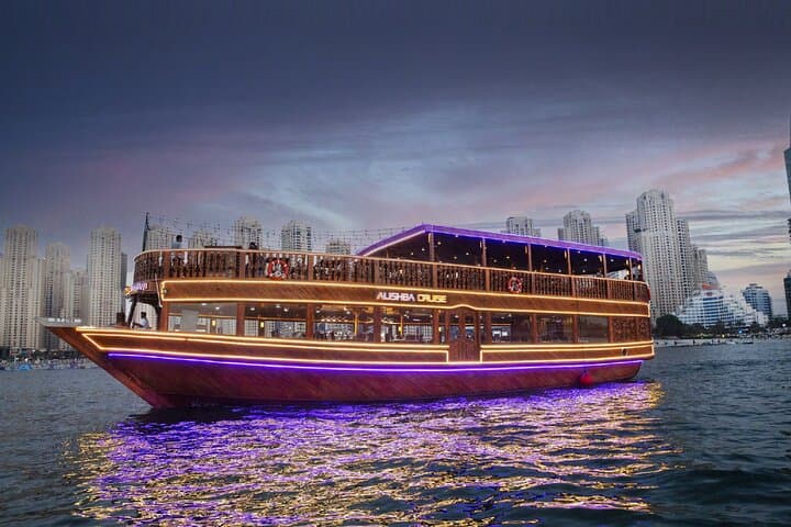 Marina Dubai Dhow Cruise: Dinner and Live Entertainment on a Traditional Dhow