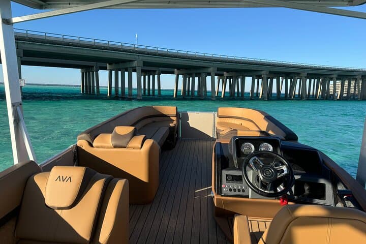 Private Crab Island Luxury Slide Pontoon Charter — 4-Hour Destin Pontoon Rental photo 2