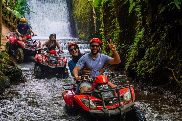 Ubud ATV Adventure: Bamboo Tunnels, Waterfalls & Mud Pools near Tegallalang