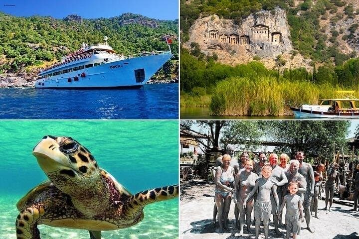 Marmaris to Dalyan Boat Trip: Iztuzu Turtle Beach, Mud Baths & Kaunos Tombs photo 1