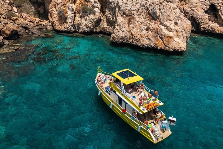 Adults-Only Protaras Lazy Day Cruise to Blue Lagoon, Sea Caves & Turtle Cove photo 1