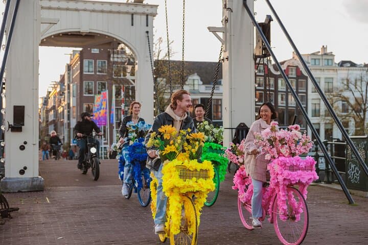 Explore Amsterdam’s Canals on the Iconic Flower Bikes: 1.5‑Hour Guided Tour photo 3