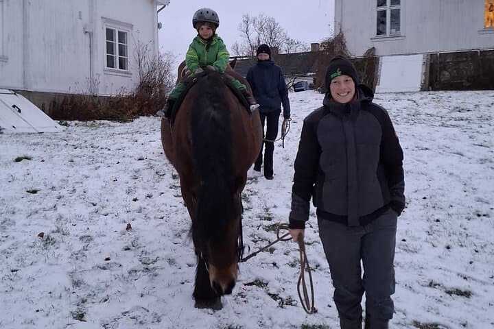 Children's Horseback Riding at Fokhol Gård — Gentle Farm Rides Near Lillehammer photo 3