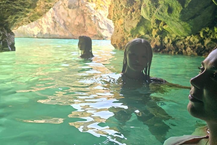 Vlora to Grama Bay Speedboat: Blue Cave, Secret Beaches & Ancient Rock Carvings photo 2