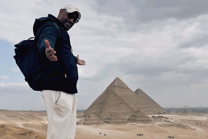 Giza Pyramids ATV & Camel Adventure with Grand Egyptian Museum Visit and Bazaar Shopping photo 3