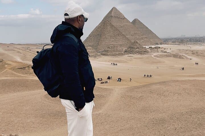 Giza Pyramids ATV & Camel Adventure with Grand Egyptian Museum Visit and Bazaar Shopping photo 2