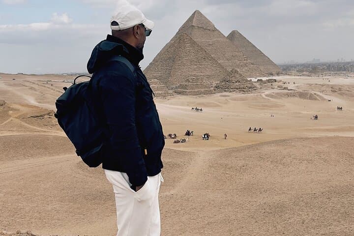 Giza Pyramids ATV & Camel Adventure with Grand Egyptian Museum Visit and Bazaar Shopping photo 4