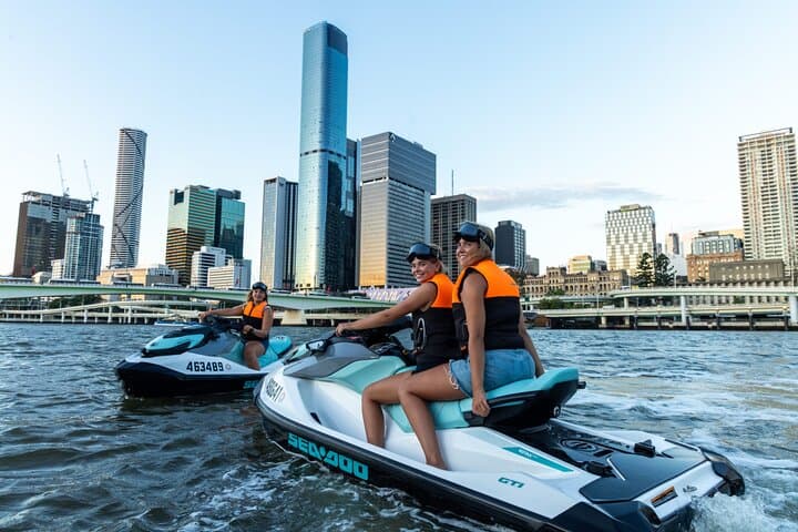 Sunset Jetski Tour on the Brisbane River: Golden Hour City Ride