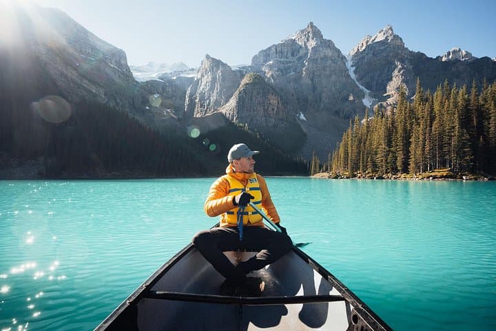 Moraine Lake Adventure from Canmore & Banff — Direct Access Canoe, Rockpile & Hiking photo 1