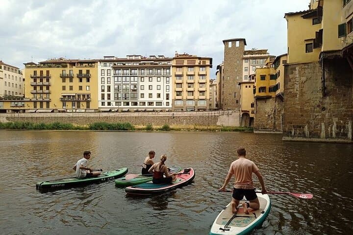 Stand-Up Paddle on the Arno: Glide Under Florence's Iconic Bridges