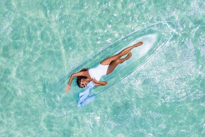 Transparent Kayak Photography in Punta Cana — Private Beach Photoshoots photo 6
