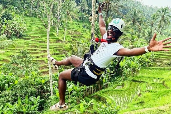 Ubud Zipline, Rice Terrace & Tibumana Waterfall Full-Day Adventure