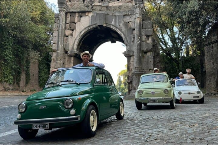 Rome Fiat 500 Tour: Appian Way, Colosseum & Local Food Tasting photo 2