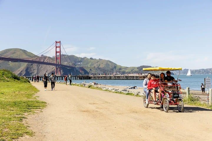 Surrey Ride Along San Francisco Marina Waterfront — Family-Friendly Bay Trail Rental photo 2