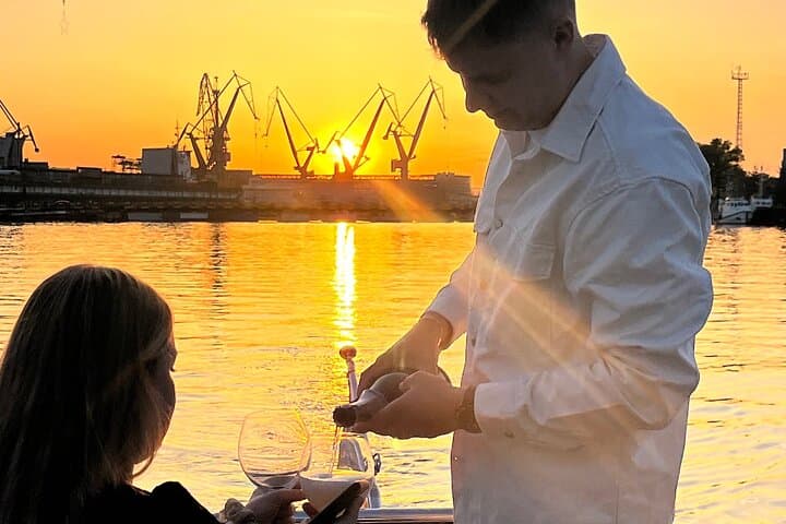 Magic Sunset Cruise to Gdańsk Shipyard Aboard Baby Blue Katamaran photo 6