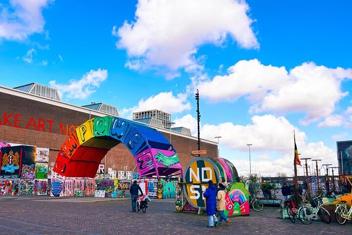 Private Amsterdam Street Art Walking Tour — NDSM Wharf, Red Light District & Canals photo 2