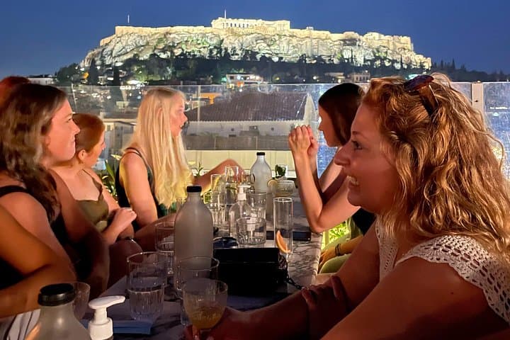 Athens Rooftop Bar Hopping with Local Friends: Acropolis Views & Nightlife Tour photo 1