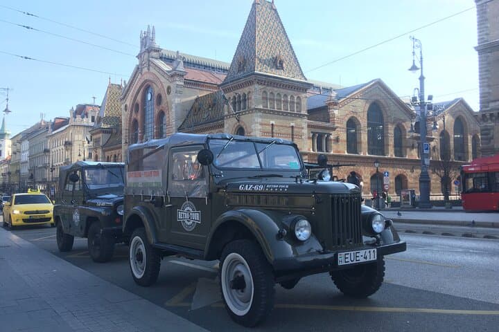 Budapest Sunrise in a Vintage Russian Jeep: Early-Morning Danube Panorama photo 1