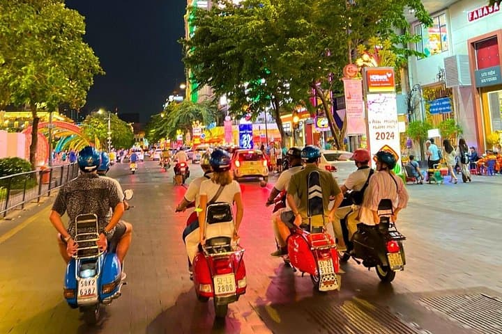 Saigon Vespa Night Tour: Street Food & Craft Beer Tasting photo 1