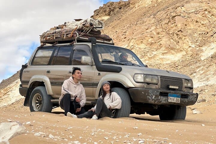 Black and White Desert Full-Day Tour: Sandboarding & Crystal Mountain from Cairo photo 5