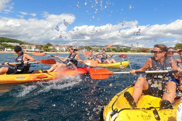 Costa Brava Kayak & Snorkel: Cliff Jumps, Coves & Picnic from Barcelona