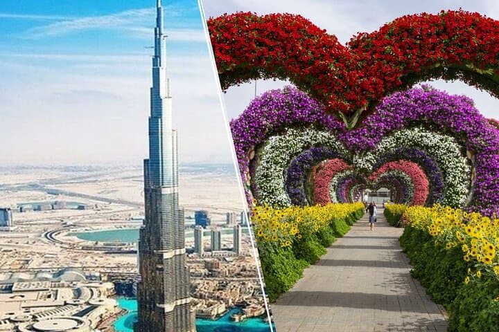 Dubai Half-Day Old and Modern City Tour with Miracle Garden Tickets photo 1