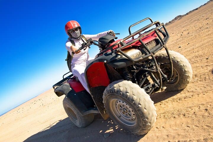 Hurghada Desert Quad Safari: ATV Sunset, Bedouin Camp & BBQ