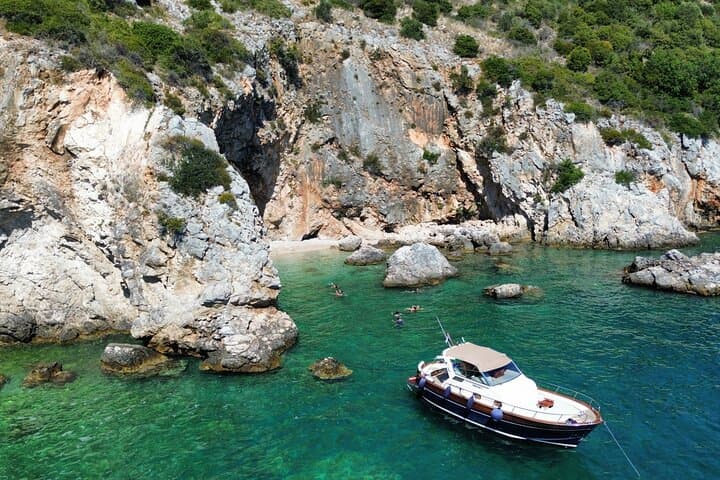 Dubrovnik to Korčula Private Boat Transfer with Yoga, Hike & Cave Swim photo 2
