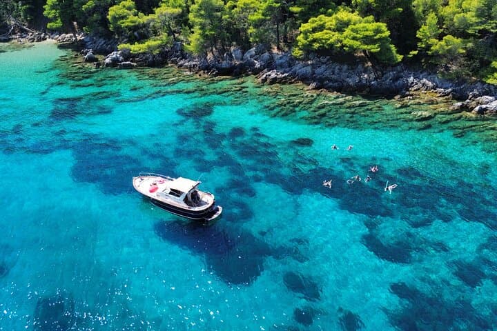 Dubrovnik to Korčula Private Boat Transfer with Yoga, Hike & Cave Swim photo 1