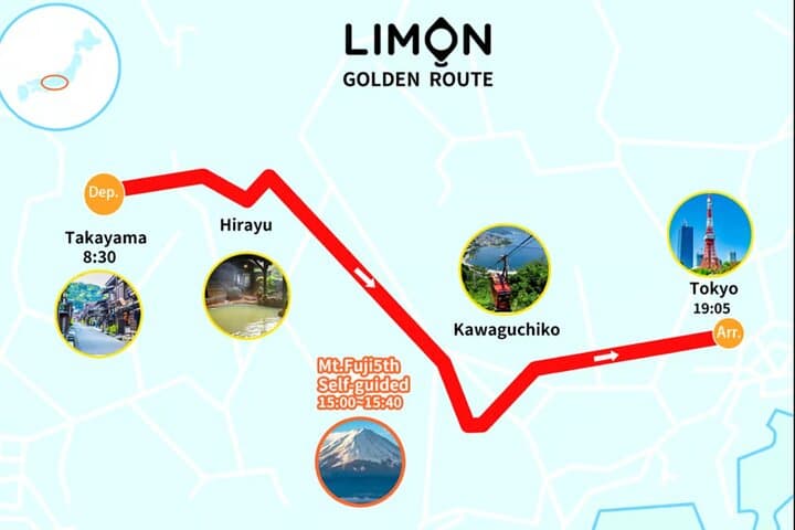 Takayama to Tokyo Scenic Bus via Mt. Fuji 5th Station — One-Way Transfer & Photo Stop photo 2