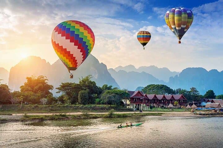 Vang Vieng Day Adventure: Blue Lagoon Zipline Kayak and Buggy Experience photo 2