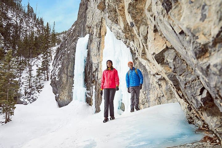 Grotto Canyon Winter Ice Hike — Guided Tour with Ice Cleats in Canmore photo 6