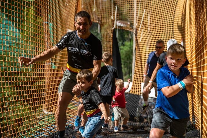Ourimbah Treetops Adventure: NetWorld Inflatable Park in State Forest