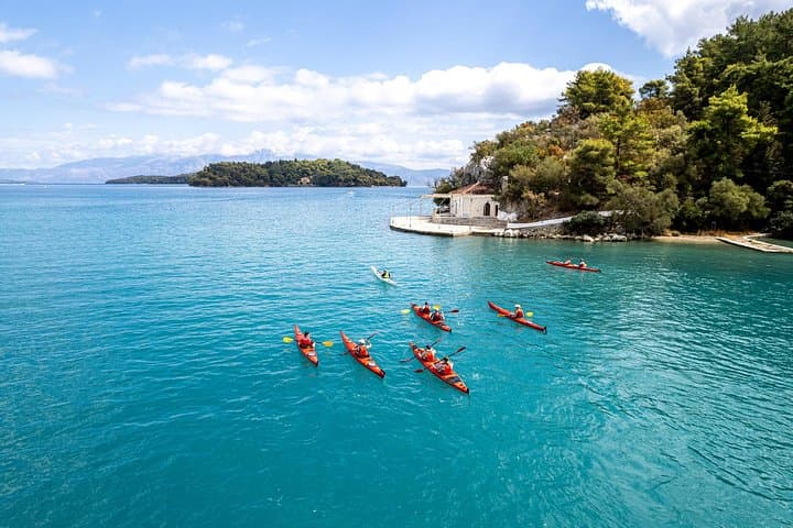 Nydri to Skorpios Kayak Odyssey: Lefkada Island Hopping & Secluded Beaches photo 1