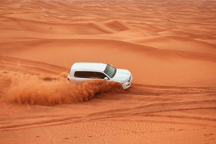 Dubai Desert Safari Platinum Camp: Private 4x4 Dune Bashing, Sunset BBQ & Live Shows photo 1