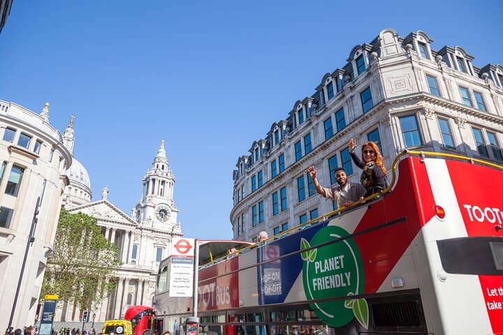 Tootbus London Hop-On Hop-Off Bus Tour with Thames River Cruise