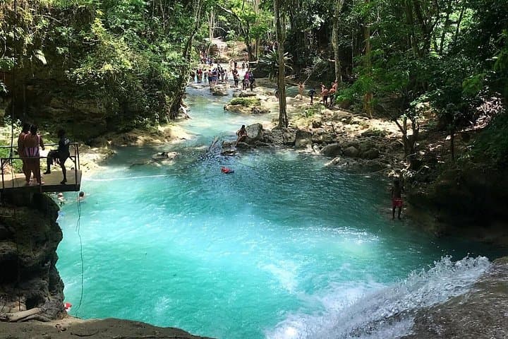 Ocho Rios Blue Hole & Beach Tour — Swim, Cliff Jump, Lunch and Local Shopping photo 3
