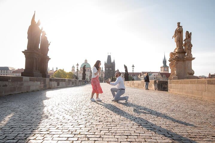 Prague Surprise Proposal and Portrait Photoshoot in Old Town photo 2