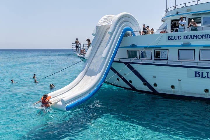 Blue Lagoon Cruise from Paphos: Giant Slide, Snorkeling & Hotel Transfers photo 1