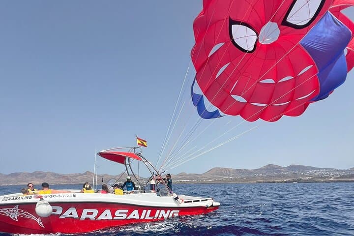 Parasailing in Lanzarote: 10-Minute Coastal Flight Over Volcanic Shores photo 6