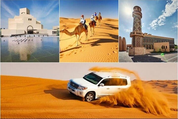 Full-Day Doha City Tour and Desert Safari with Camel Ride & Sandboarding photo 2