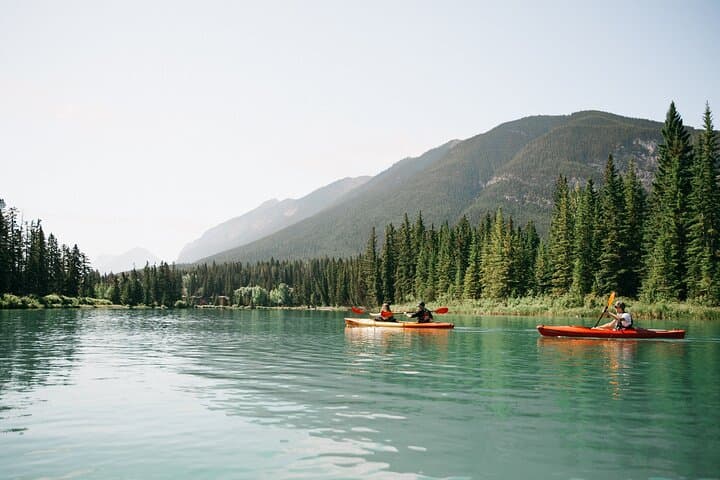 Banff Double Kayak Tour on the Bow River — Paddle to Mount Rundle photo 3