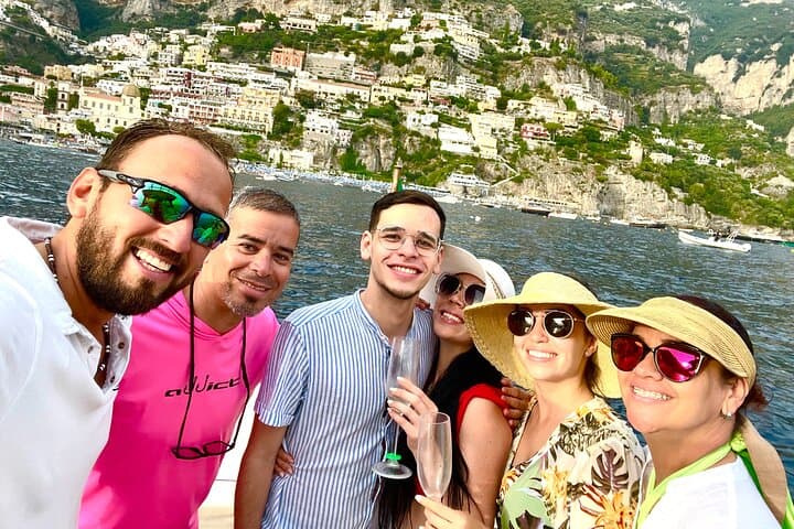 Amalfi Coast Sunset Boat Tour with Dinner from Positano photo 2