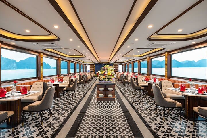 Halong Bay Full-Day Luxury Cruise: Sung Sot Cave, Luon Cave Kayak & Titov Island