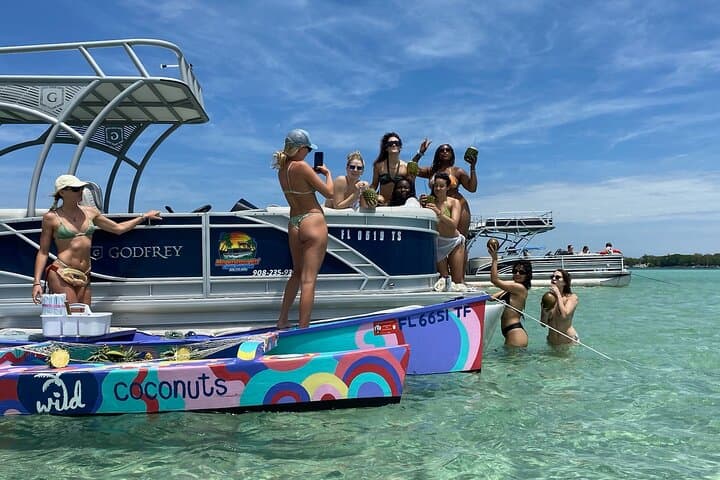 Private Crab Island Party Boat in Destin: Pontoon, Paddleboards & Lily Pad photo 3