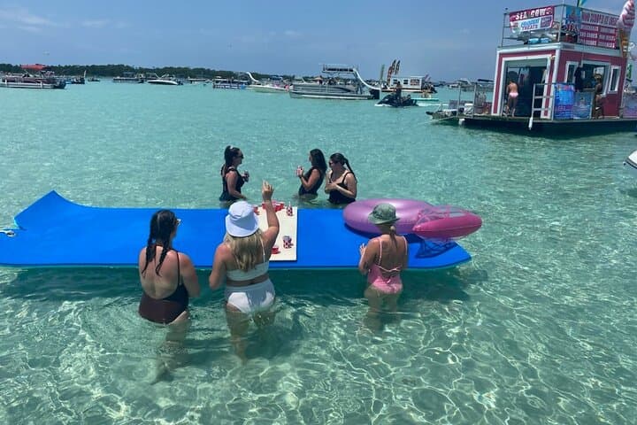 Private Crab Island Party Boat in Destin: Pontoon, Paddleboards & Lily Pad photo 4