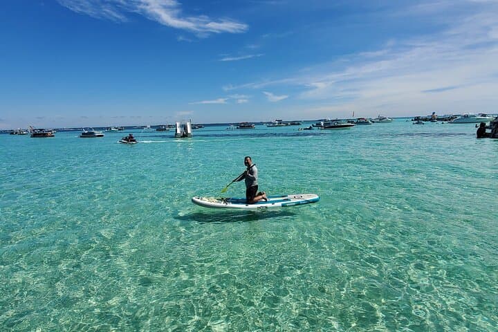 Crab Island Pontoon Party: Paddleboard, Lily Pad & Cooler in Destin photo 5